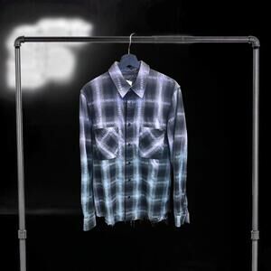 Amiri Plaid Logo Shirt